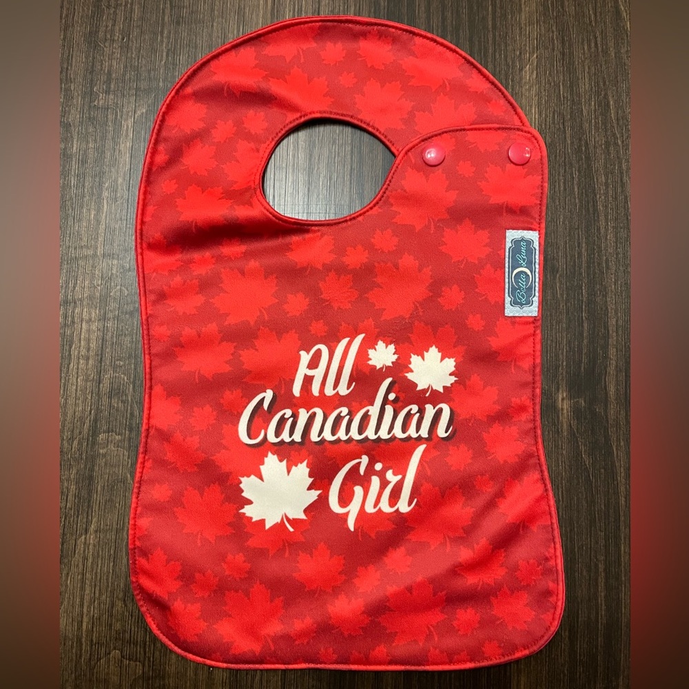 Canada day themed boutique bib